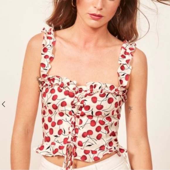 Reformation Tops - Reformation cherry top 🍒 Women’s size 6 NEW